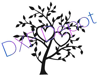 340x270 Heart Tree Png File Etsy
