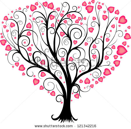 450x442 Animated Tree With Heart Clipart