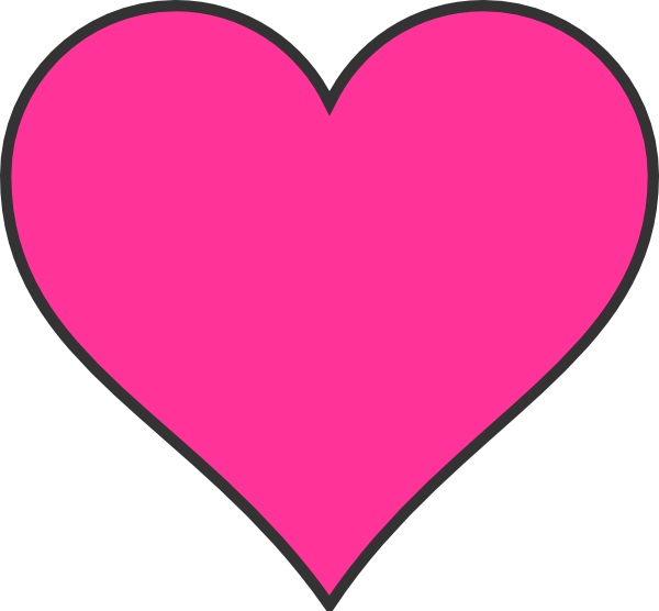 600x556 Pink Heart Clipart