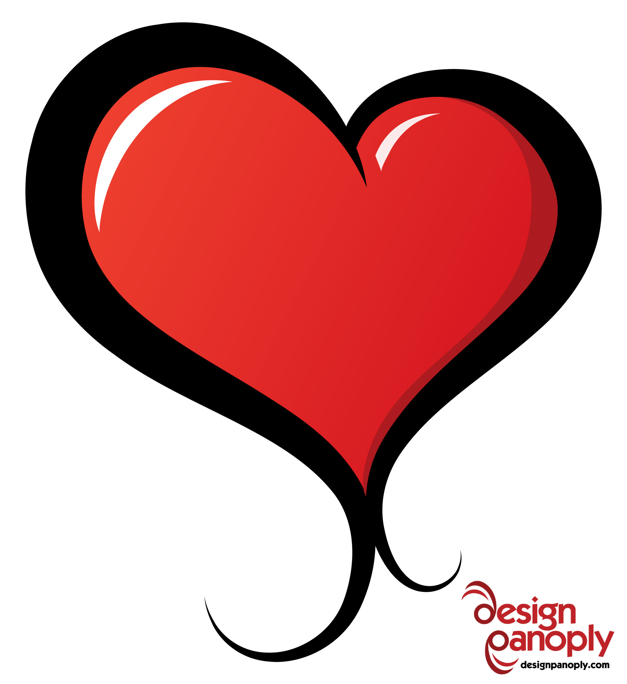 2000x2182 Illustrated Vector Heart Free Vector 4vector