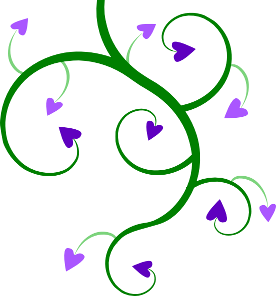 552x593 Heart Vine Clip Art