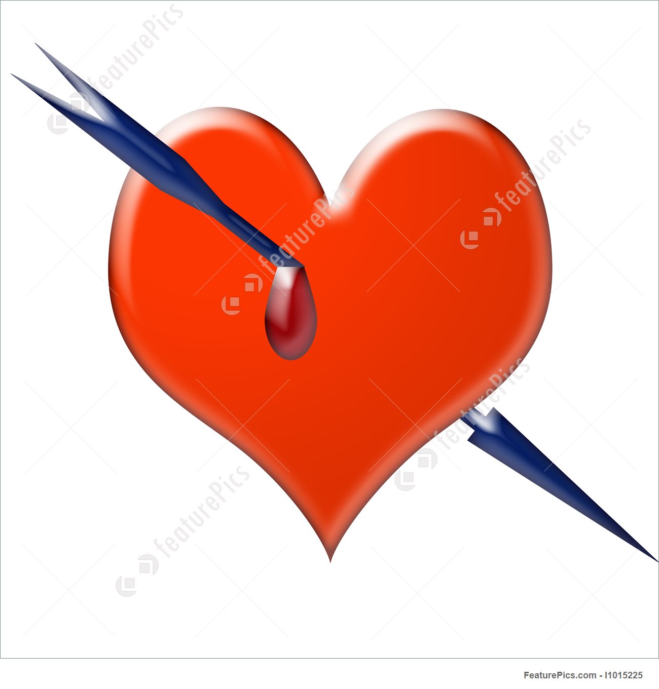 1300x1360 Image Of Arrow Through The Heart