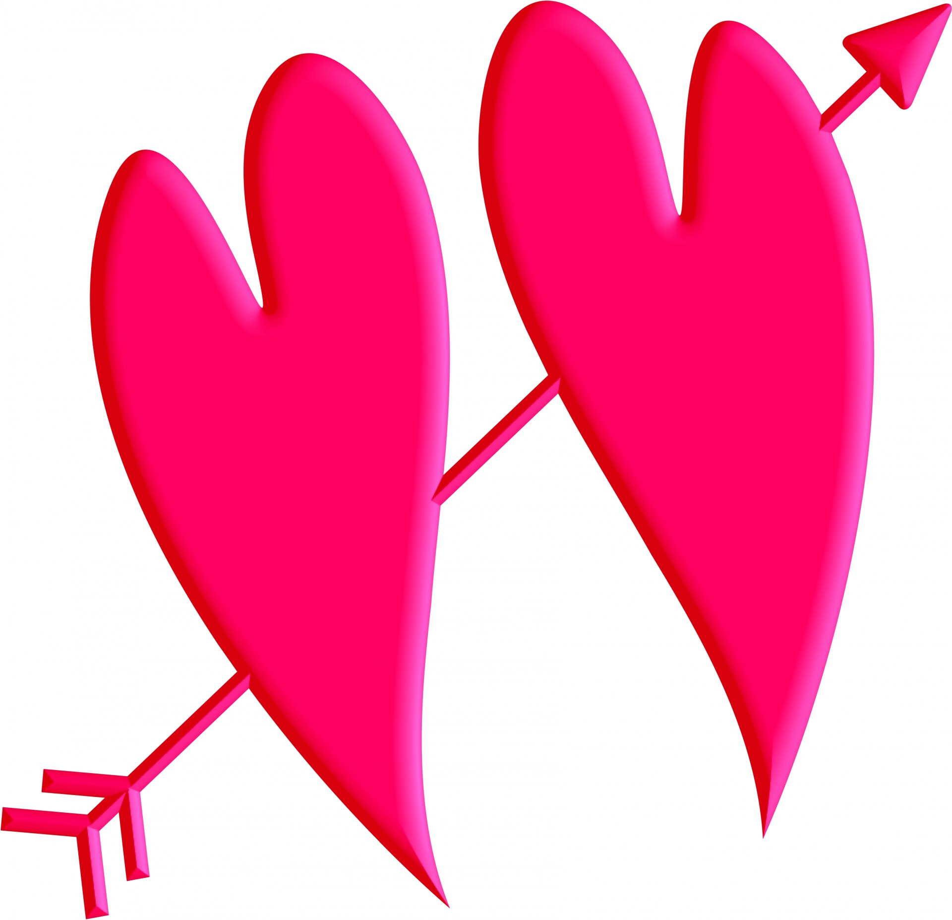 1920x1854 Arrow Hearts Clip Art Free Stock Photo