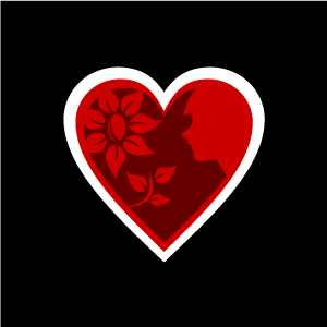 300x300 Heart Clipart Black Background
