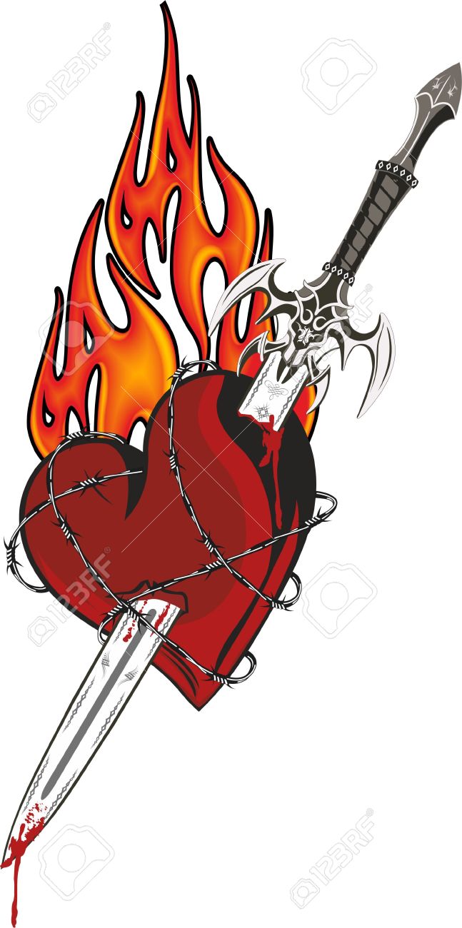 647x1300 Drawn Sword Flame Heart