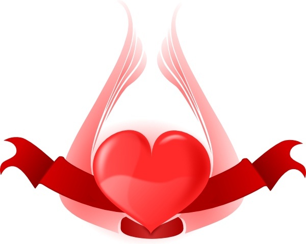 600x479 Heart With Wings Clip Art Free Vector In Open Office Drawing Svg