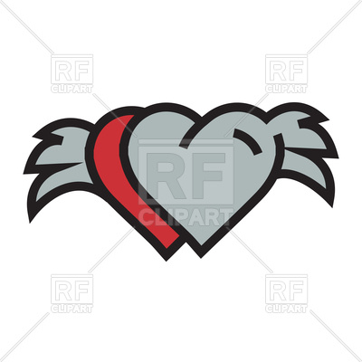 Heart With Wings Clipart | Free download on ClipArtMag