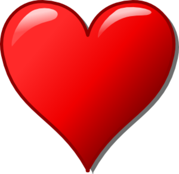 600x584 Free Heartbeat Clipart Image