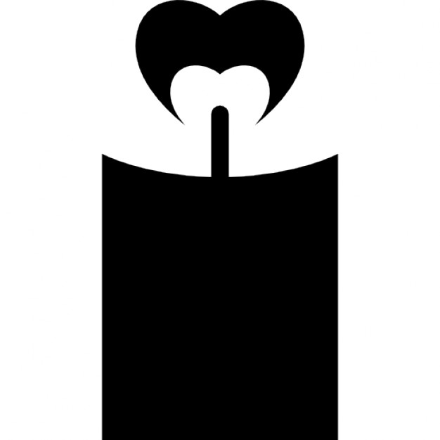 626x626 Heart Flame On Candle Icons Free Download