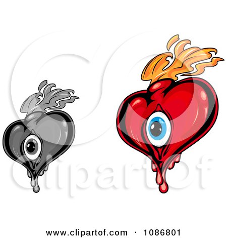 450x470 Royalty Free Heart Tattoo Illustrations By Vector Tradition Sm Page 1