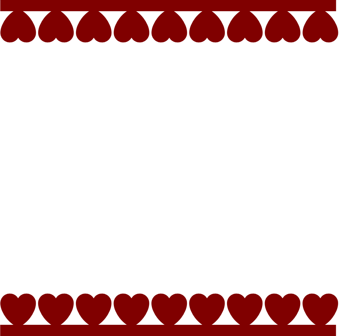 1090x1080 Hearts Border Svg Silhouettes, Filing And Svg File