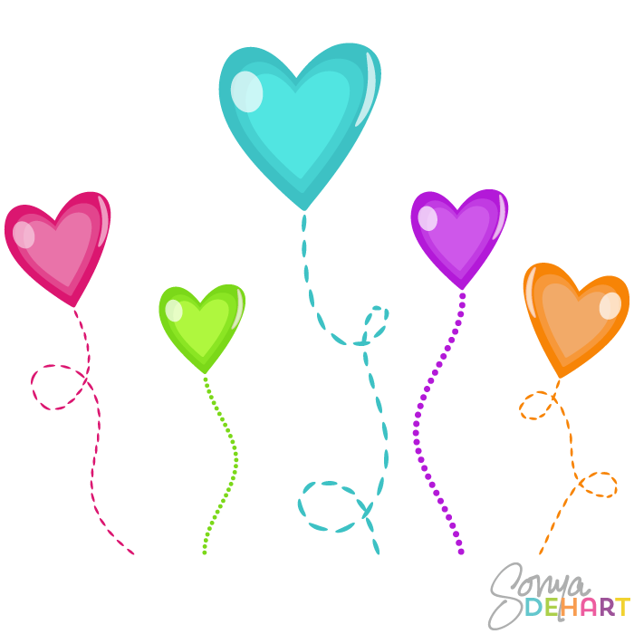700x700 Clip Art Candy Hearts