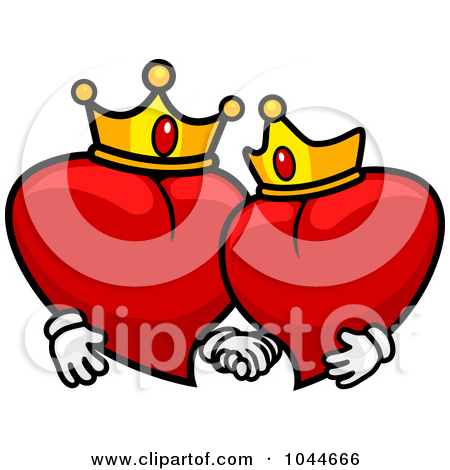 450x470 King And Queen Of Hearts Clipart