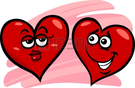 450x295 Cartoon Illustration Of Sad Broken Heart In Love On Valentine