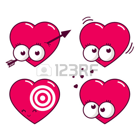 450x450 Cartoon Hearts Royalty Free Cliparts, Vectors, And Stock