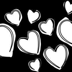 Hearts Clipart Black And White