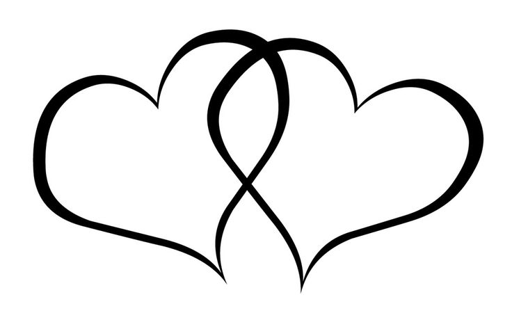 736x460 Black And White Heart Clip Art Free Wedding Heart Clipart