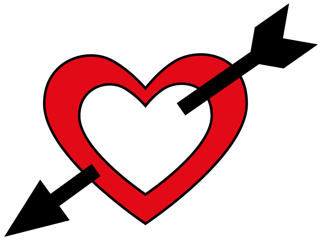 1124x860 Hearts Clipart Arrow Clip Art