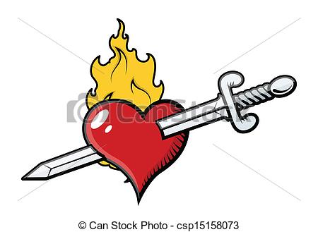 450x329 Drawn Sword Flame Heart