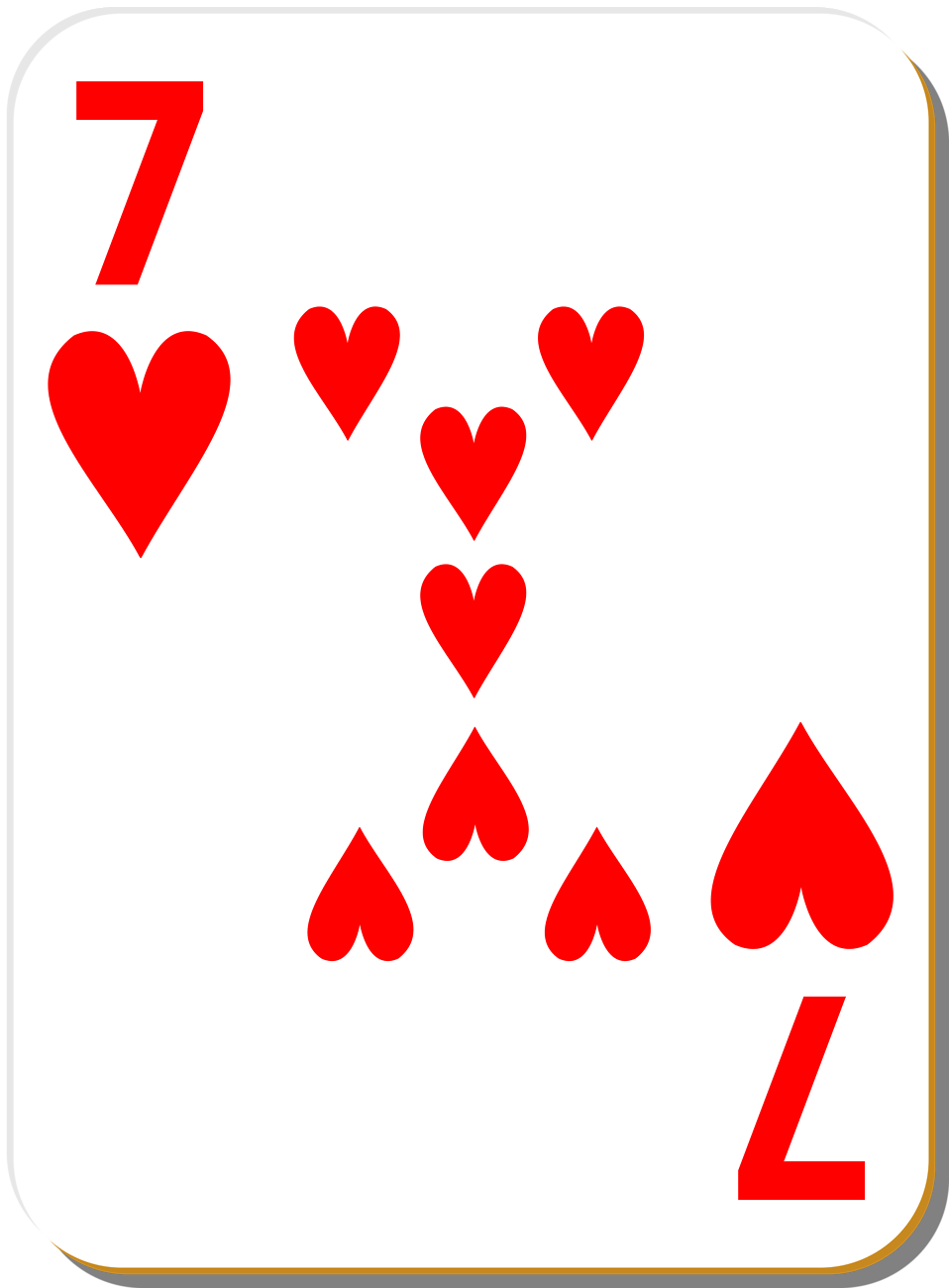 958x1300 Heart Clipart Playing Card