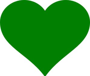 298x252 Green Heart Clip Art