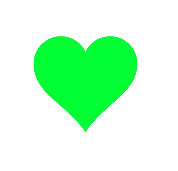 615x591 Green Heart Free Stock Photo