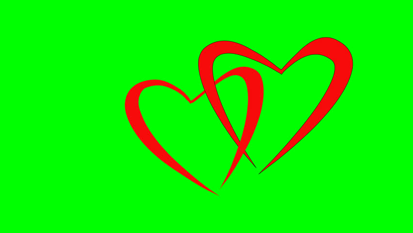 852x480 Manynimated Moving Red Small Hearts Expand Contract To Form