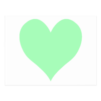 324x324 Mint Green Hearts Postcards Zazzle