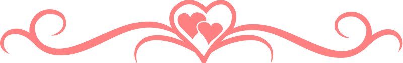 800x126 Hearts In A Row Clipart