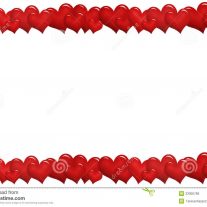 207x207 Origami Painted Wooden Hearts Stock Photo Image Row Of Hearts