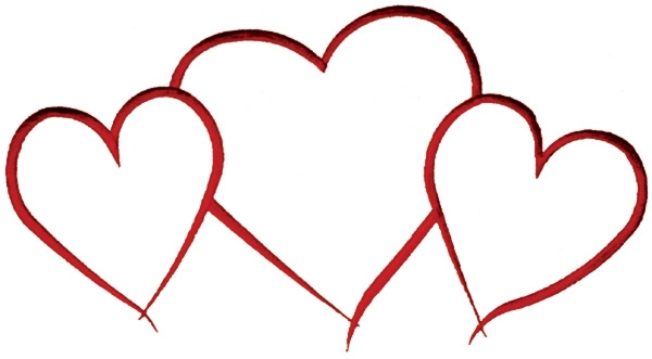 Hearts In A Row Clipart | Free download on ClipArtMag