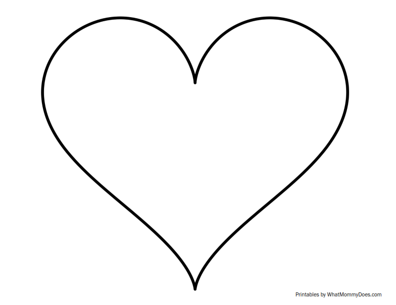 784x604 Super Sized Heart Outline