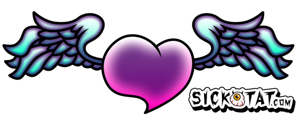 990x410 Heart And Star Tattoo Designs