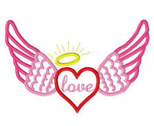 504x414 Halo Clipart Heart Wing