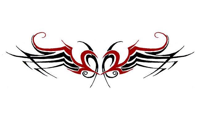 649x423 Heart With Wings Tribal By Kehido