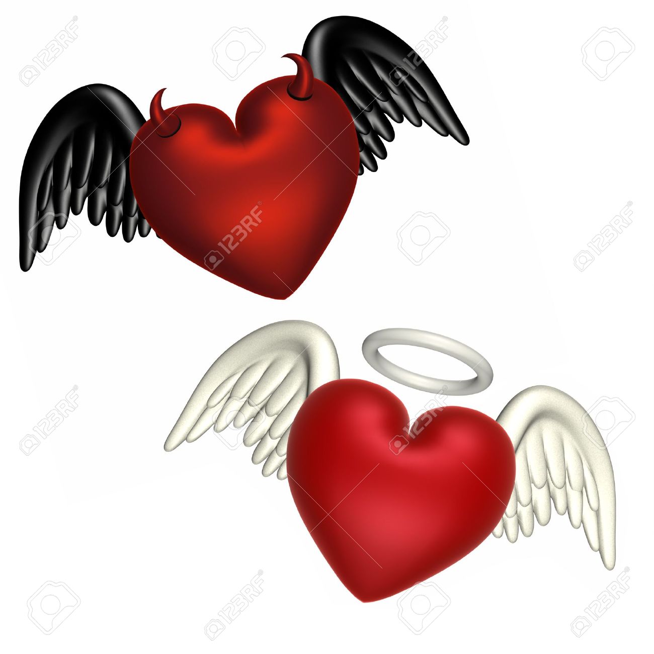 1300x1300 Hearts With Halo Clipart