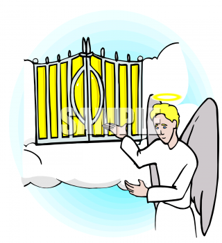 320x350 Gates Of Heaven Clipart