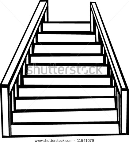 421x470 Heaven Clipart Staircase