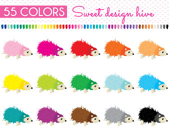 340x270 Hedgehog Clipart Etsy
