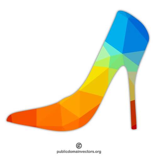 500x500 Black Ladies High Heel Shoe Vector Clip Art Public Domain Vectors