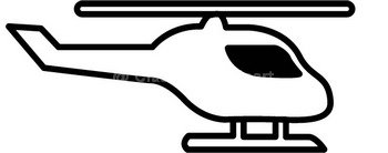 350x138 Helicopter Clip Art Black And White Clipart Panda