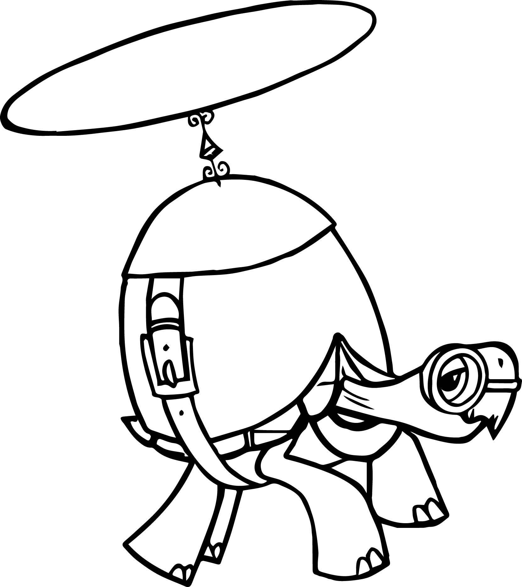 1661x1867 Helicopter Tortoise Turtle Coloring Page Wecoloringpage