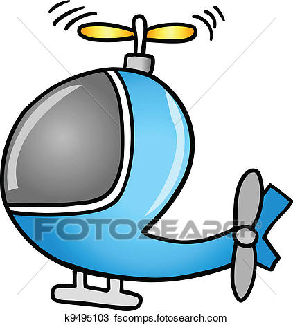 423x470 Clipart Of Cartoon Helicopter Vector K9495103