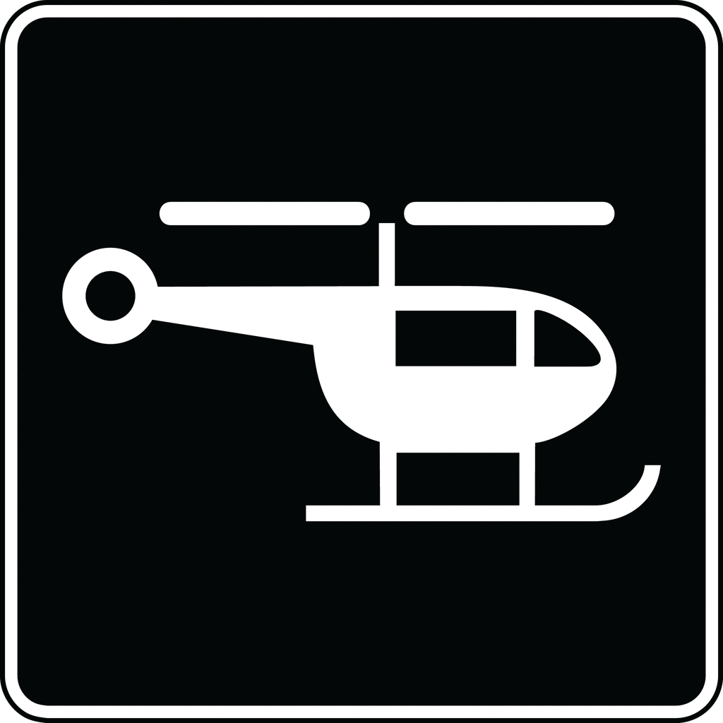 1024x1024 Helicopter, Black And White Clipart Etc
