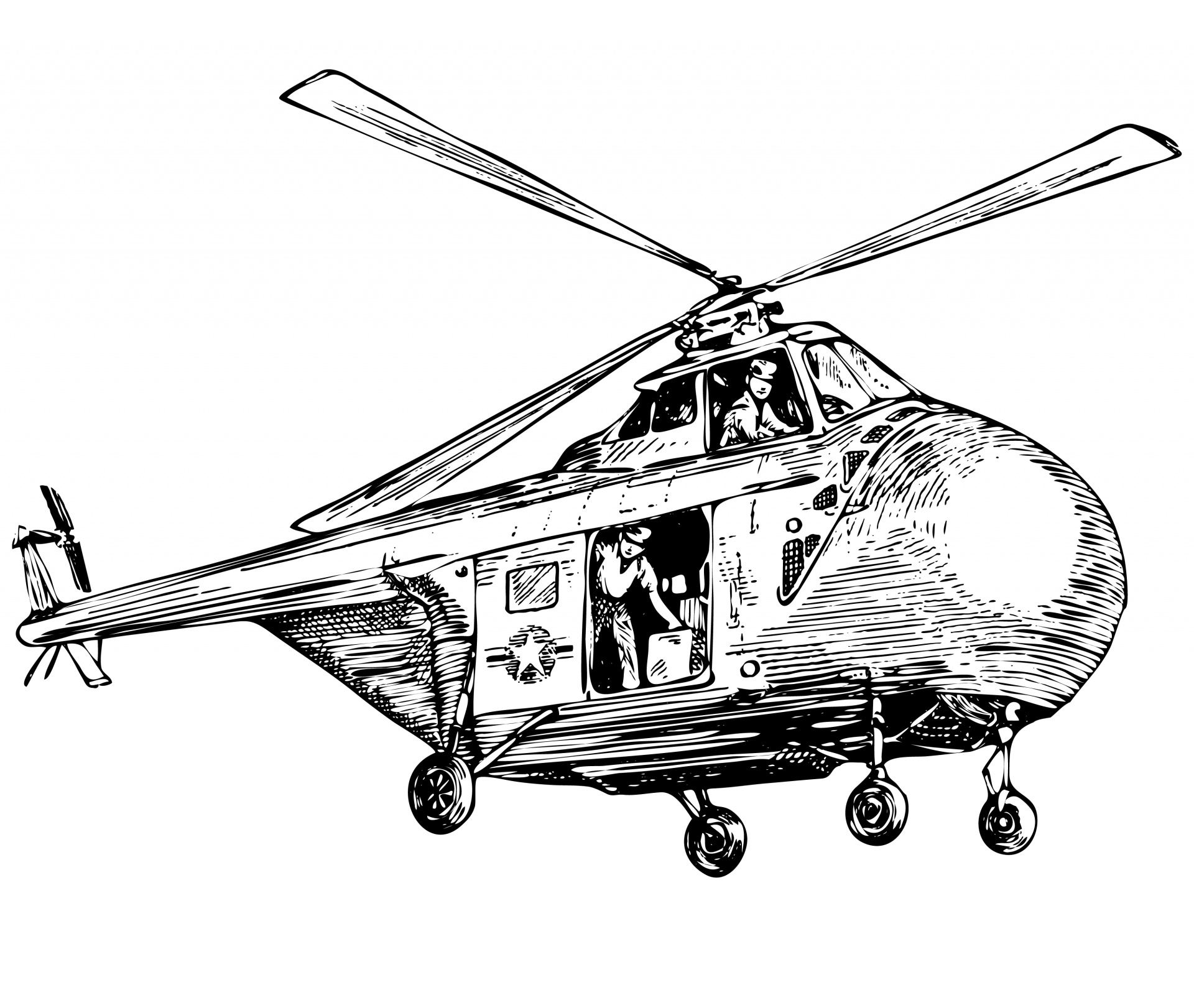 1920x1621 Helicopter Clipart Illustration Free Stock Photo