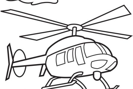 450x300 Helicopter Clipart Black And White