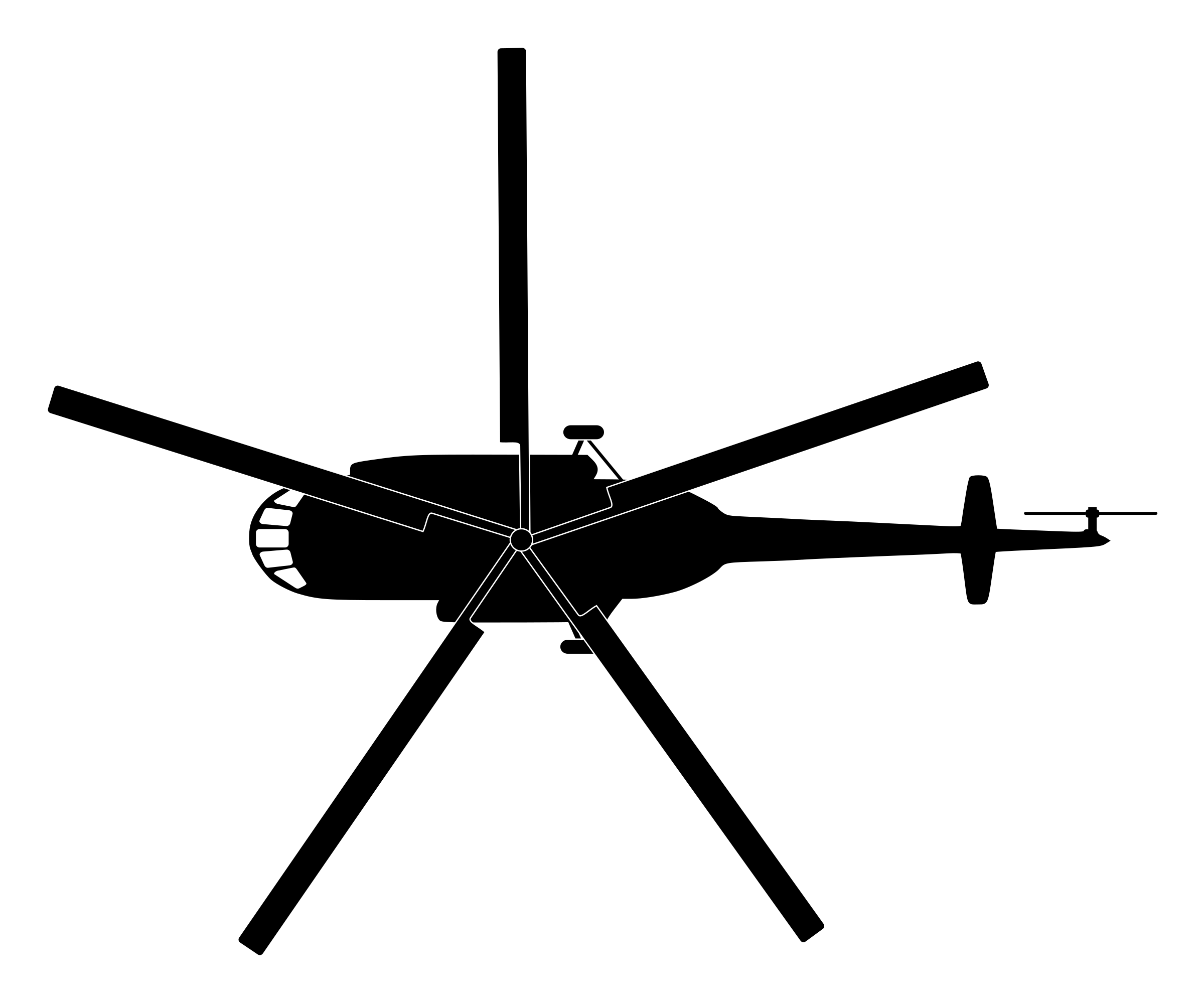 2400x1999 Mil Mi 17 Helicopter Top View Png Clipart