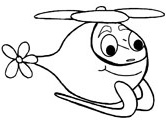 166x124 Helicopter Coloring Pages
