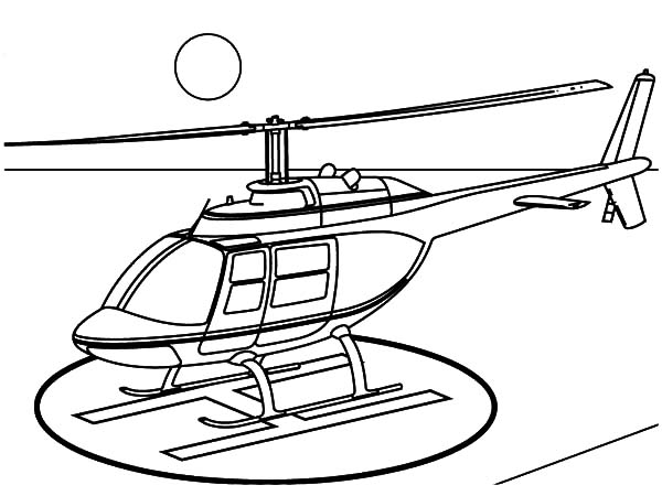 600x450 Helicopter Landing On Helipad Coloring Pages Helicopter Landing