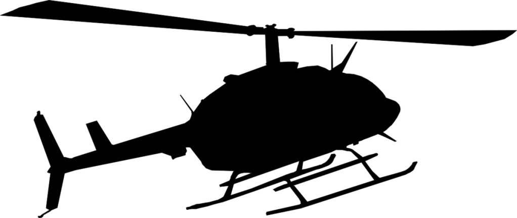 1022x432 Helicopter Clipart Silhouette